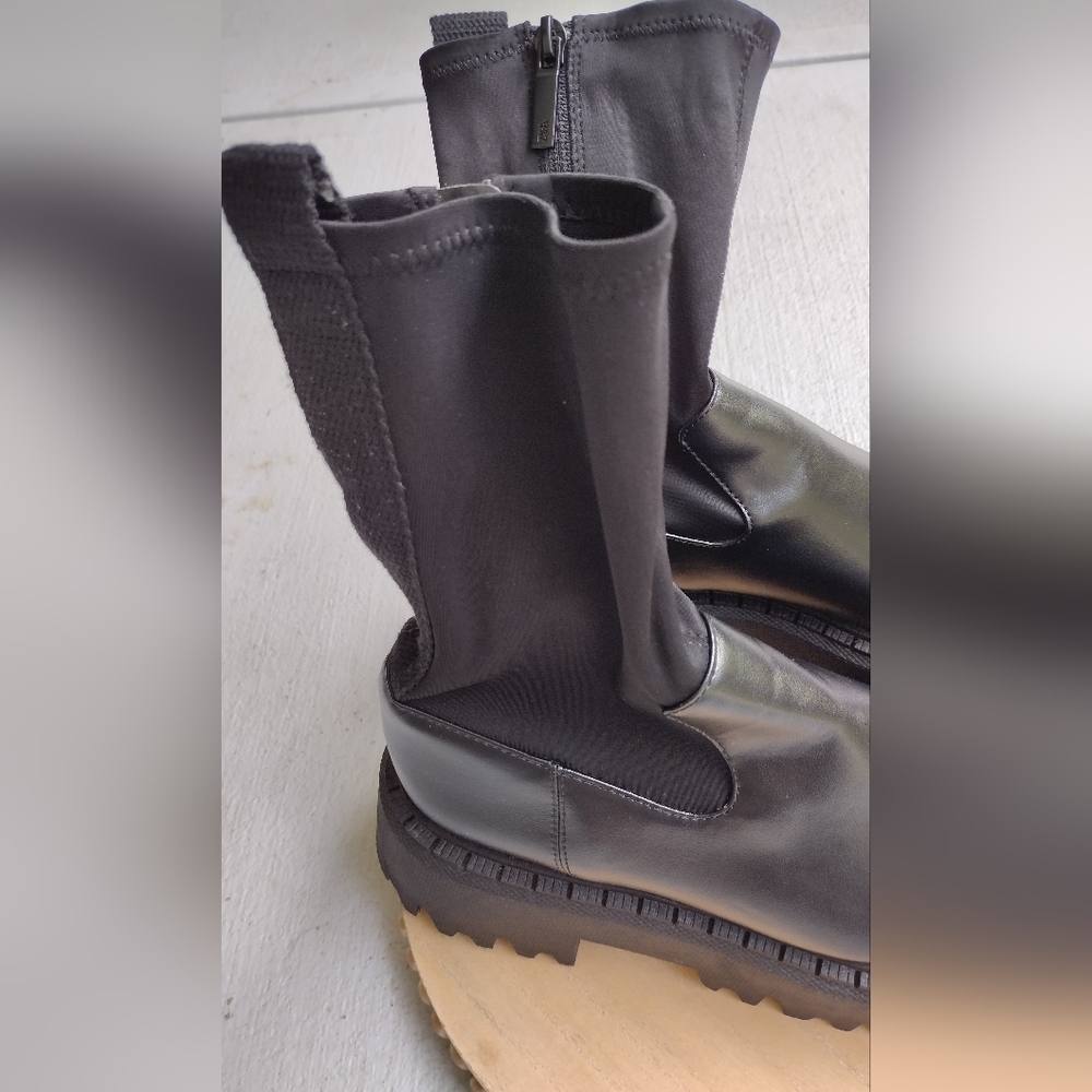 Zara  Boot Black Size Eur:40 US 9.5 - Picture 2 of 15